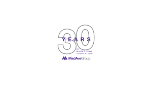 MadAveGroup 30th logo and collateral