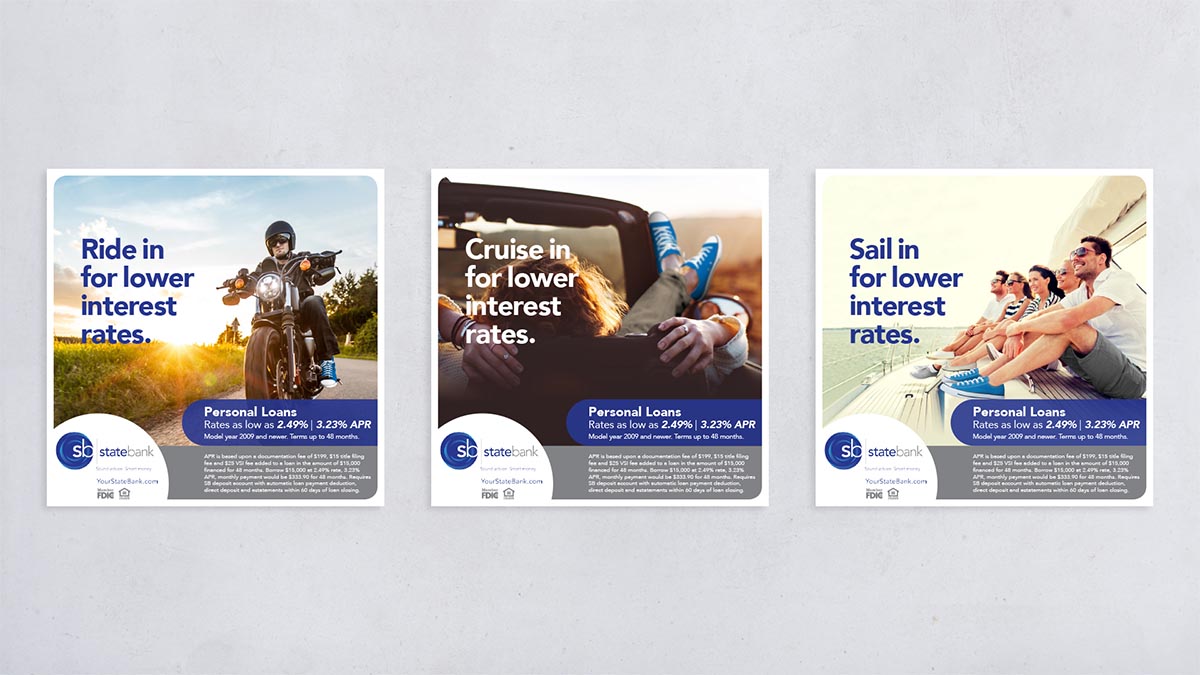 State Bank Personal Loan Ads
