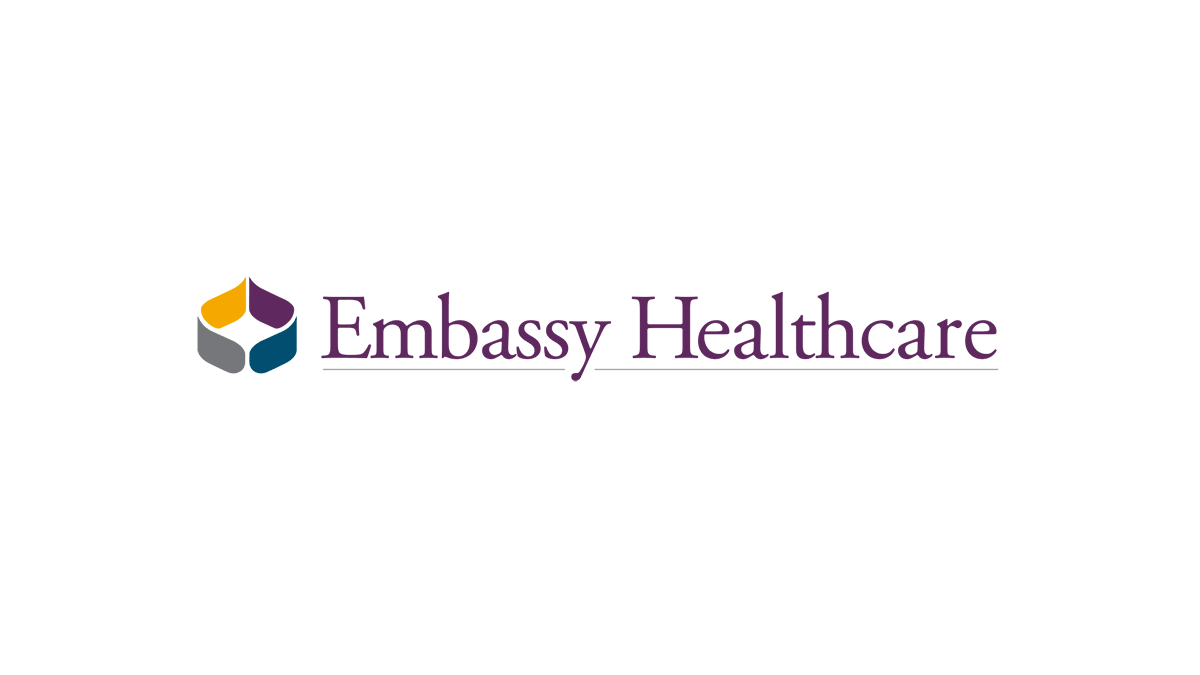Embassy Healthcare Corporate and Facility logos